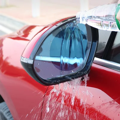 Pellicola protettiva per specchietto retrovisore antipioggia antiappannamento per auto con rivestimento nano 2 pezzi